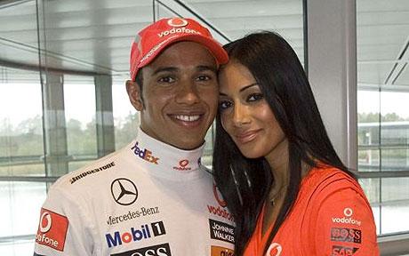 Lewis Hamilton and girlfriend Nicole Scherzingler