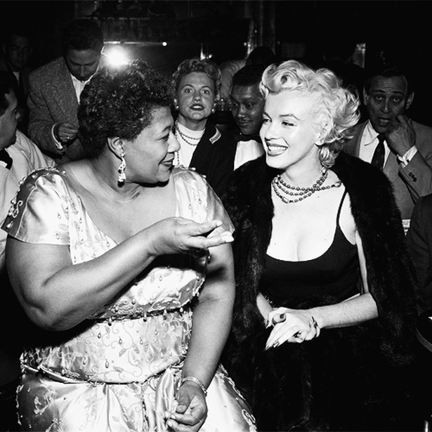 Ella Fitzgerald and Marilyn Monroe